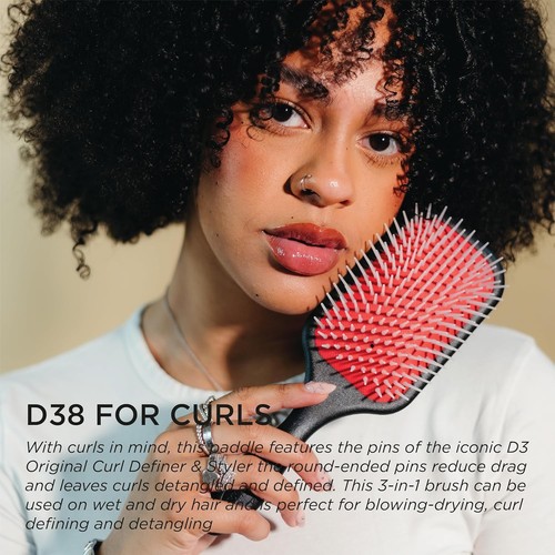 Lightweight Oblong Paddle Brush for Quick Detangling - Multiple Colors Available - Picture 5 of 8