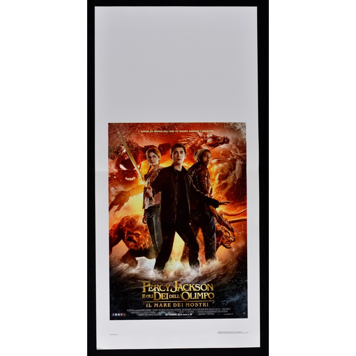 Locandina originale film Percy Jackson e gli dei dell'Olimpo: il mare dei mostri (2013) - Regia di Thor Freudenthal