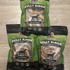 3 PACK Redbarn Pet Products Bully Rings Dog Chew, 3 Count / Bag By Redbarn