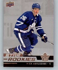 Nick Abruzzese RC 2022-23 Upper Deck Star Rookies #16 Maple Leafs NHL  ID:166281