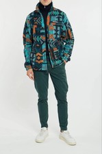 Columbia Youth Full Zip Night Wave Pathways Fleece Multi Jacket Large 15-16