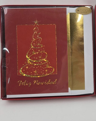 Spanish Christmas Boxed Cards 16 Cards Feliz Navidad Holiday Collection