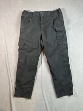 5.11 Tactical Series Pants Black Mens Size 36x30 Double Knee Ripstop Outdoors