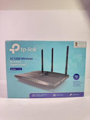 TP-LINK AC 1200 Wireless Dual Band Gigabit Router New Sealed Archer C1200