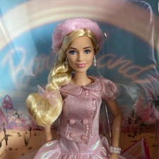 Barbie The Movie Pink Puffy Dress Barbie Doll Beret Tutu JBJ53 Margot Robbie NIB