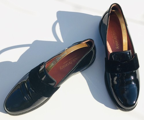 Russell & Bromley Loafers BLACK Patent Leather With Velvet Band (Eu 39) UK 6 VGC - Picture 20 of 24