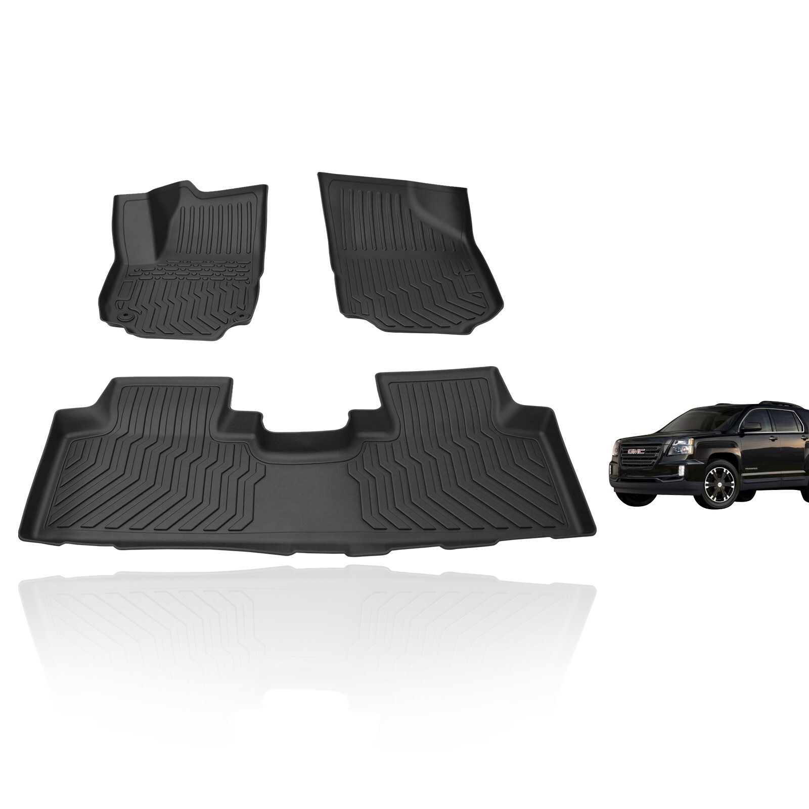 For 20182024 GMC Terrain Floor Mats All Weather 3D TPE Floor Liners