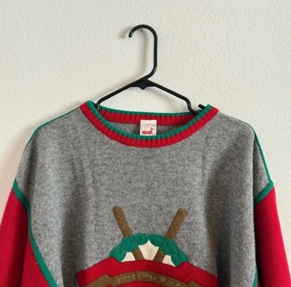 MONDI 复古女式 GRAND PRIX 针织衫 38 码 — 第 3/4 张图片