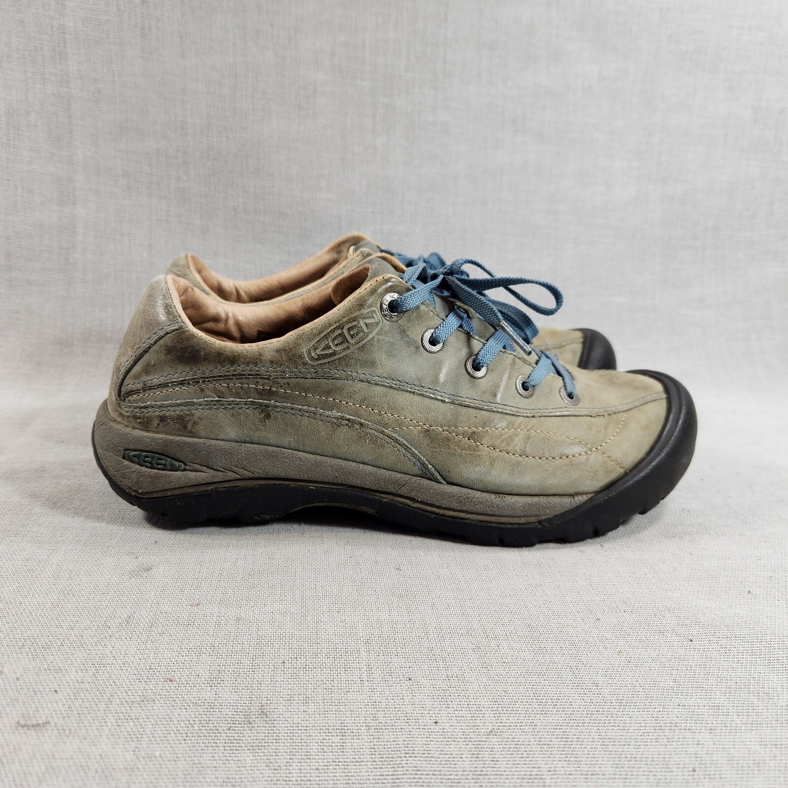 Scarpe sneakers donna Keen Toyah misura 8 5 pelle verde stringate 1004439