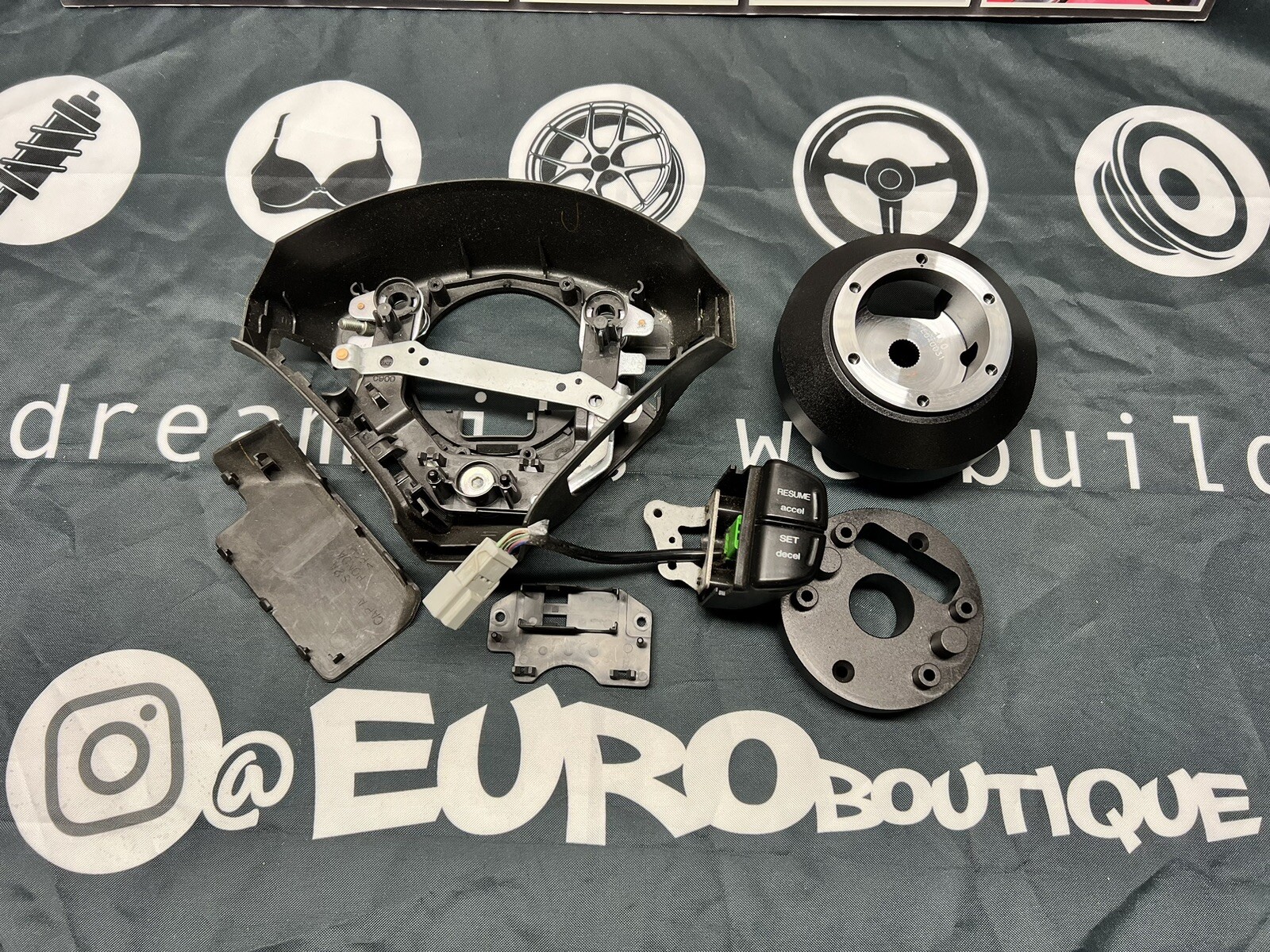 Acura Nsx Steering Wheel Adapter Kit to fit S2000 Steering Wheel