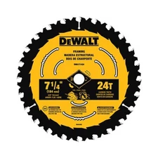 DEWALT DWA171424B10 7-1/4-Inch 24-Tooth Circular Saw Blade, 10-Pack
