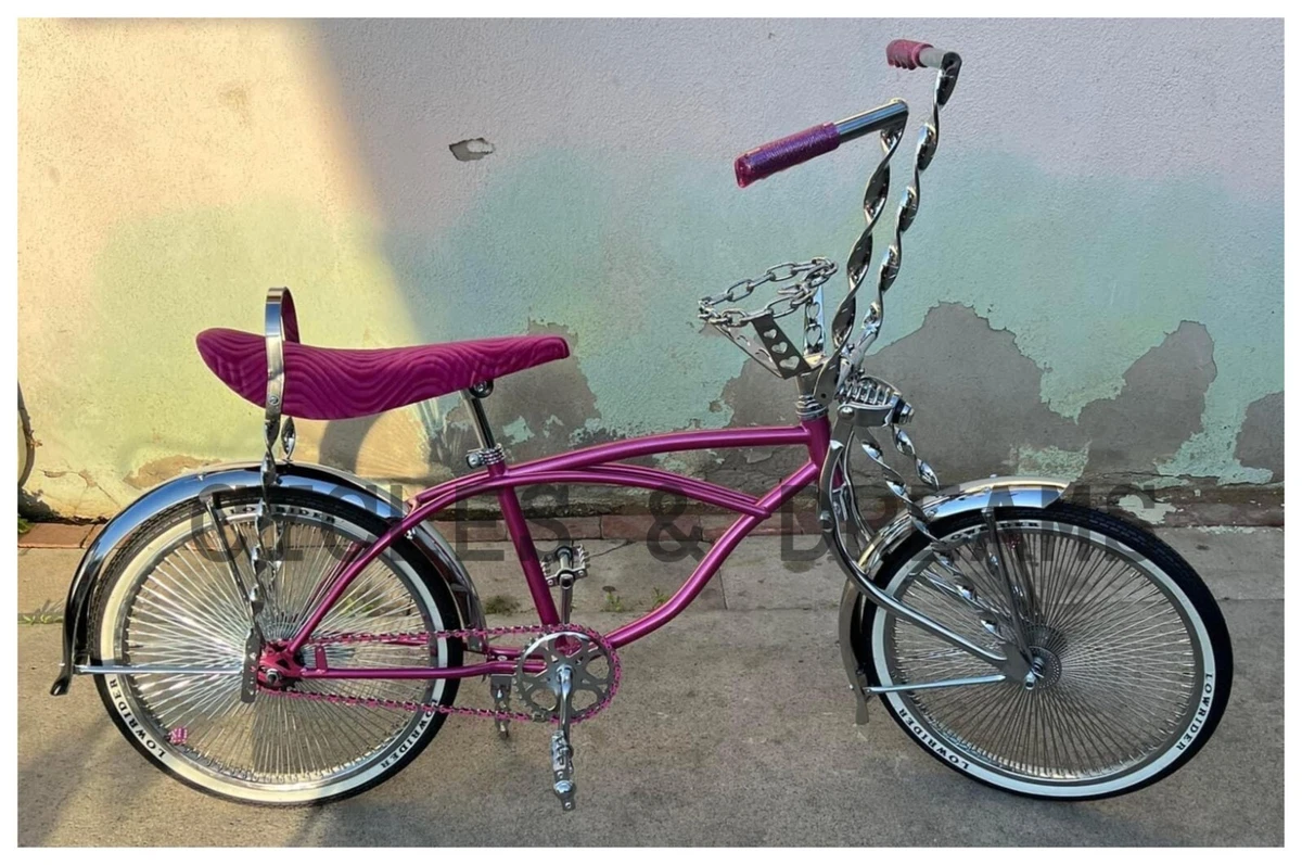 20and#034; CUSTOM LOWRIDER BIKE IN PINK, AVAILBLE IN 2 DIFFERENT STYLE