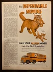 1957 Allied Van Lines CAT Ad, display w/Tonka toys Mound Metalcraft Inc. Minn.