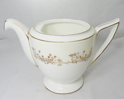 GOLD PANDORA H5320 by Minton Large Tea Pot 6'' NO LID NEW NEVER USED made England