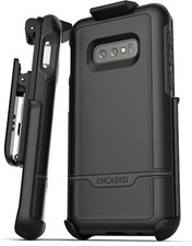 For Samsung Galaxy S10e Belt Clip Protective Case w/ Rugged Holster Black