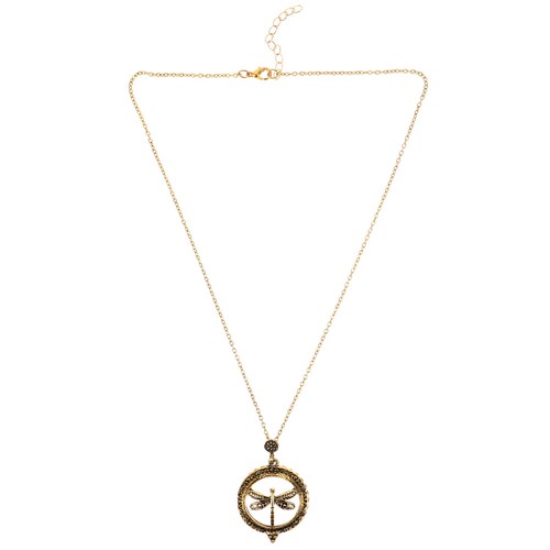 Collier Vintage Avec Pendentif - Chaîne Style Rétro - Modèle N130 - Occasion (à Vérifier)