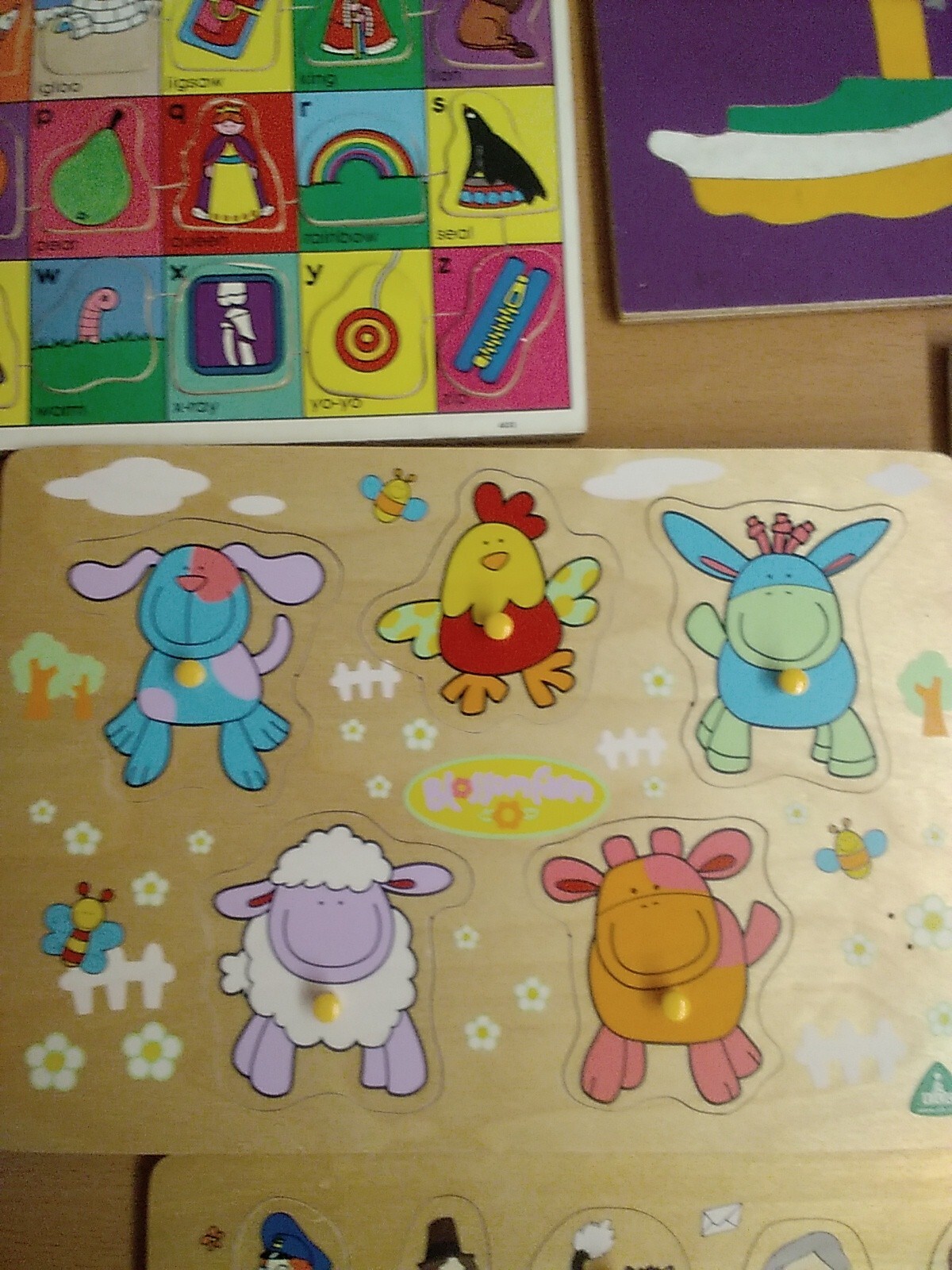 7 Vintage Childrens Wooden Tray Jigsaws, Postman Pat, ELC, Victory ️CHARITY eBay