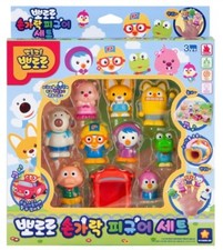 Pororo Friends Finger Figure 10 Character Baby Kids Toys Set Korean Animation