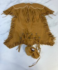 American Girl Doll Kaya Native American Indian Dress and Right Foot Shoe