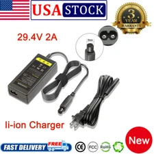 29.4V Battery Charger Adapter For 24V Li-ion Electric Scooter E-bike Hoverboard