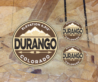 Durango Colorado Decal Sticker Animas Mesa Verde National Park Vinyl - 3 for 1