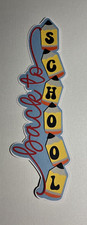 Back to School Scrapbooking Die Cut Title. Multi-layered. Hand-crafted.