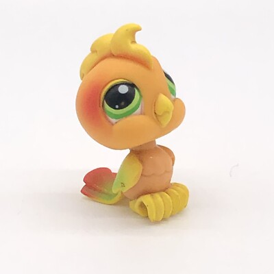 COCKATOO #120 - Littlest Pet Shop - Hasbro LPS orange bird