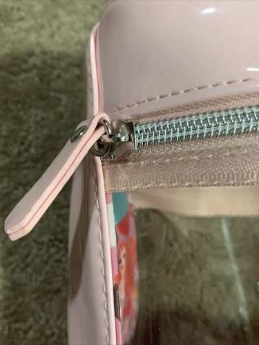 PINK BENEFIT SAN FRANCISCO MAKE UP COSMETIC BAG CLEAR SEE THROUGH NEW AUTHENTIC - Picture 5 of 8