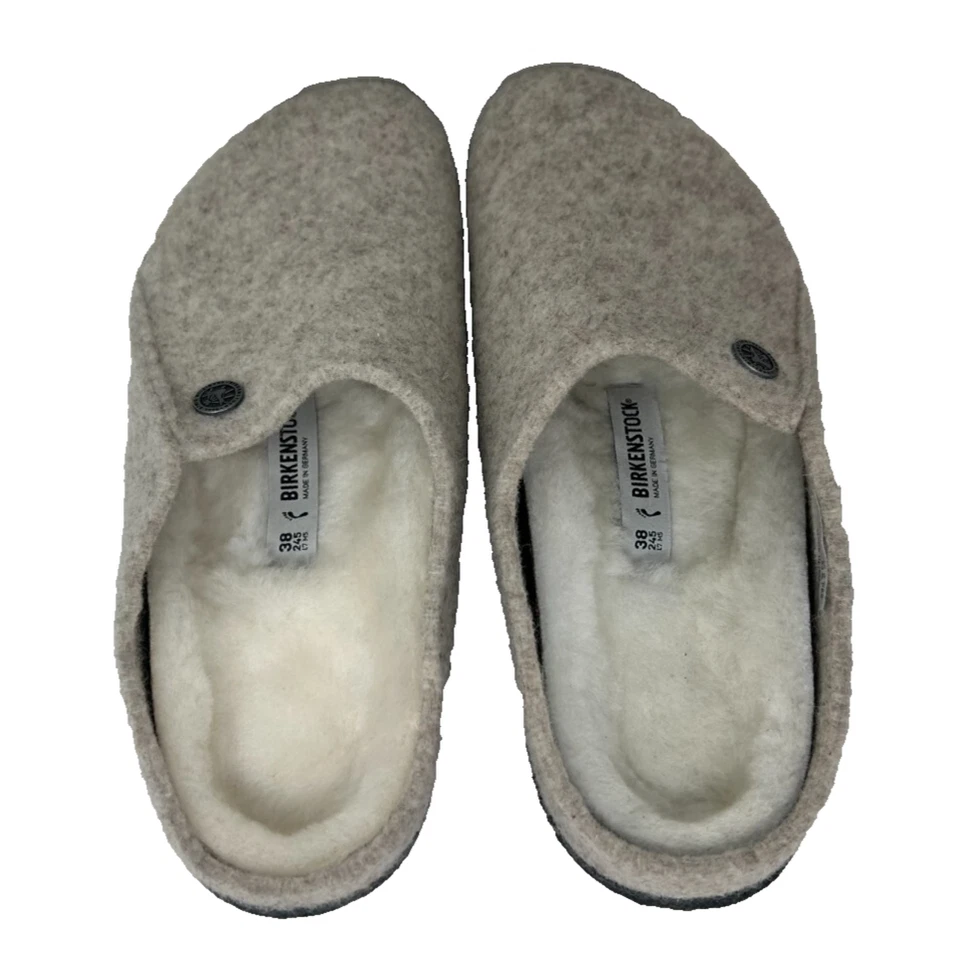 Zapatillas sin cordones Birkenstock para mujer Zermatt de fieltro de lana de oveja gris talla:10 161T Foto 3 de 4