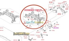 624052W101 NEW OEM  CROSSMEMBER COMPLETE FOR SANTAFE 12-14 BY DHL,FEDEX