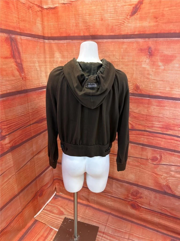 Sudadera con Capucha Da Nang Marrón Botón Talla Mediana TCC Foto 3 de 4