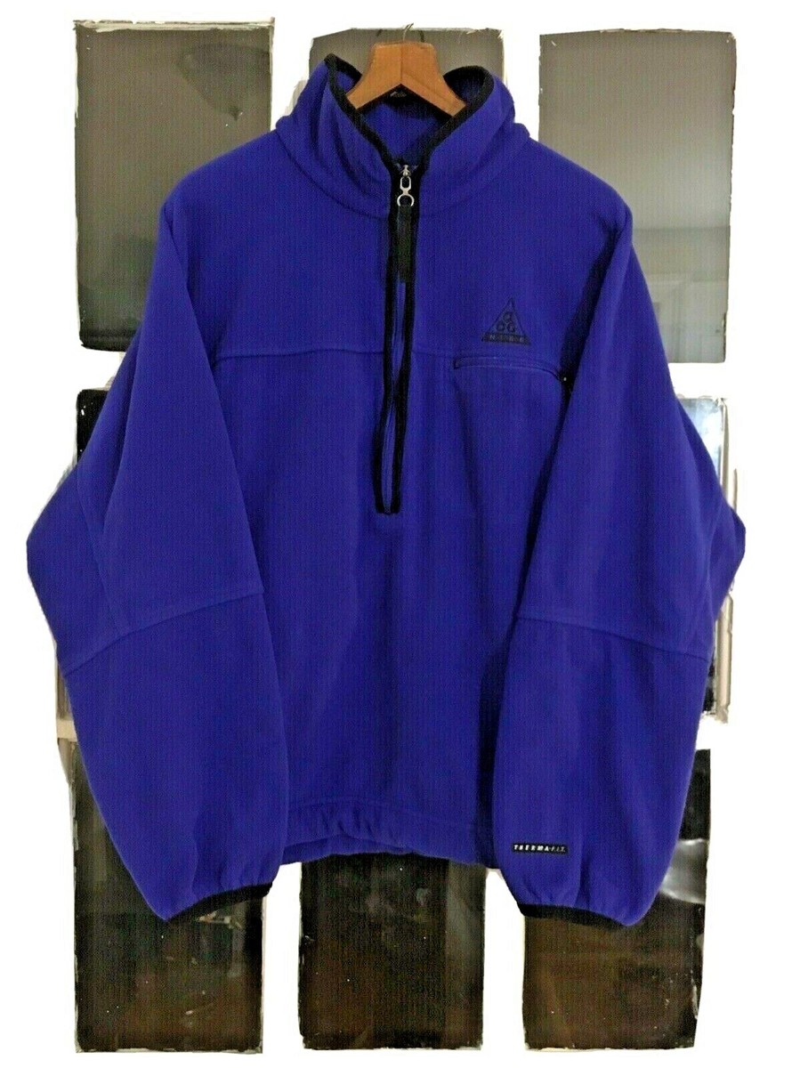 90S NIKE ACG FLEECE 1/2 ZIP-UP YKK S/M ADIDAS REEBOK THERMA-FIT 