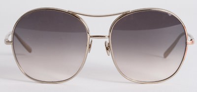 サングラス Chloe Platinum l Sunglasses Chloe Oval Semi-Rimless Sunglasses with Smoky Teal Gradient