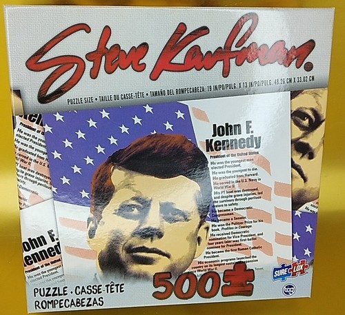 Steve Kaufman JFK John F. Kennedy 500-Piece Puzzle Pop Art 01185 NEW