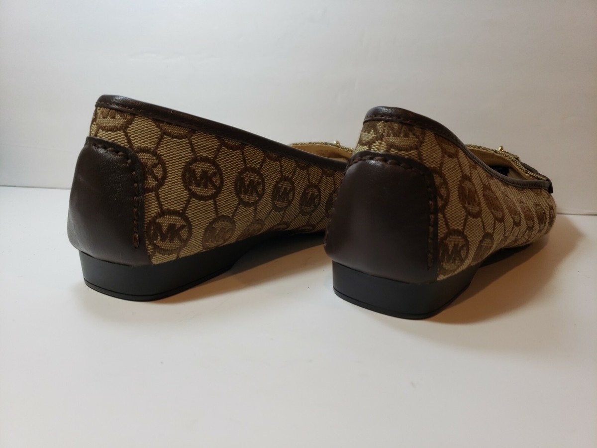 Michael Kors Michael Women's Two Tone Brown MK Logo Loafer