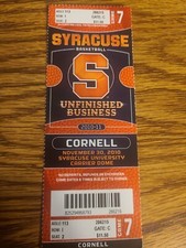 Cornell University Syracuse NCAA Men's Basketball Unused Ticket Stub 11/30/2010