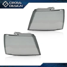 Headlight Lamps Protector Smoke Lens Cover Fit For 2007-14 Chevy Tahoe Suburban