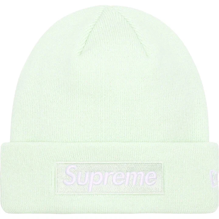 Supreme Box Logo Beanie   Vert clair   Taille unique (OS)   Tout neuf   À la main