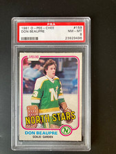 1981-82 O-Pee-Chee, OPC #159 Don Beaupre, RC,  Stars, Rookie card PSA 8 NM-MT