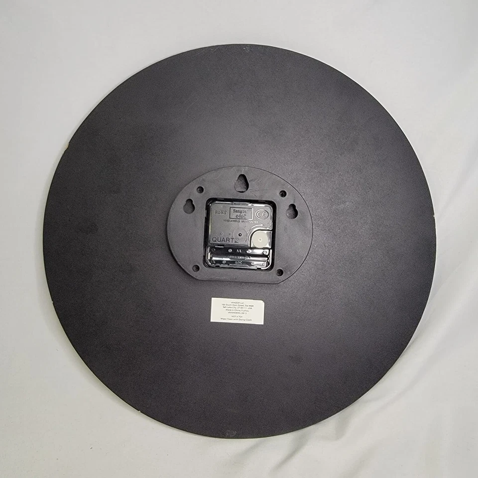 Reloj de Pared Star Wars 13" Inalámbrico Madera Analógico 2013 PROBADO VER VIDEO Foto 3 de 4