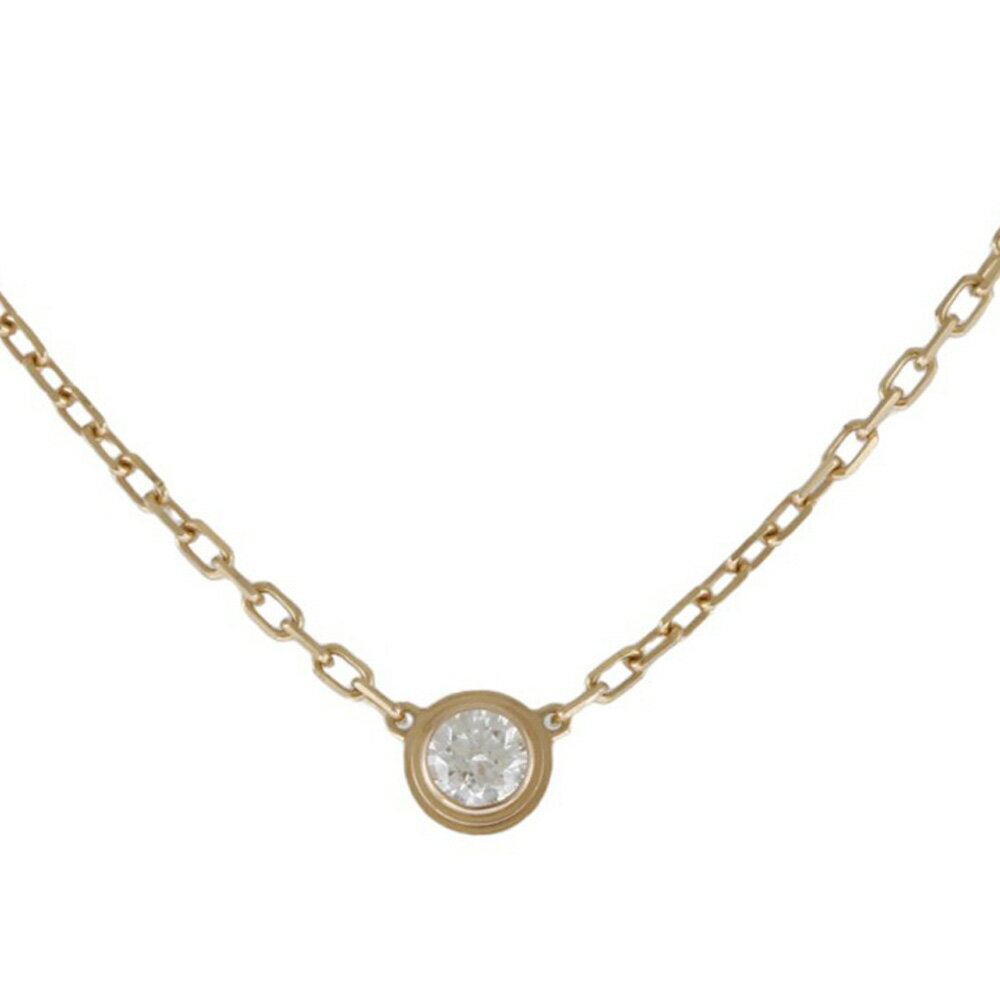 Cartier d'Amour Necklace Pendant Large Diamond K18 Yellow
