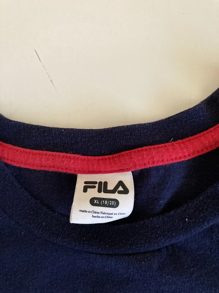 Camisa Fila Juvenil Niño Tallas XL (18/20) Azul Marino Foto 4 de 4