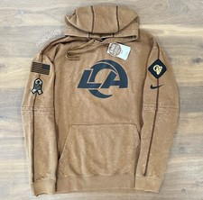 AUTHENTIC Nike Los Angeles Rams 2023 Salute To Service Hoodie Men's NFL Sideline