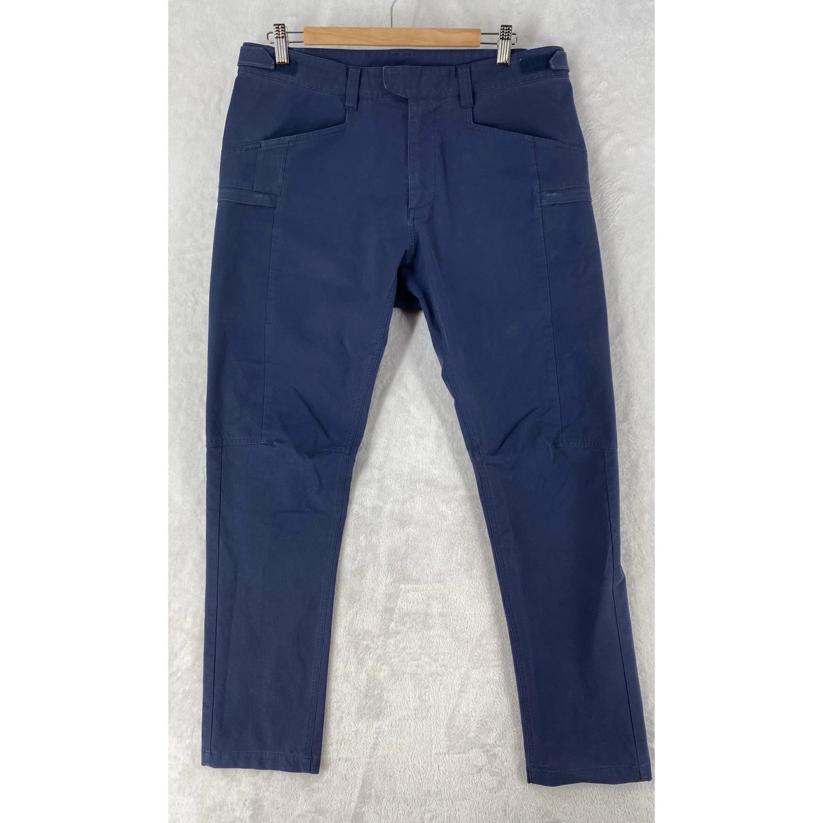 Ten Thousand Pants Mens 36x30 Blue Navy Tactical Utility Adjustable Waist Cargo