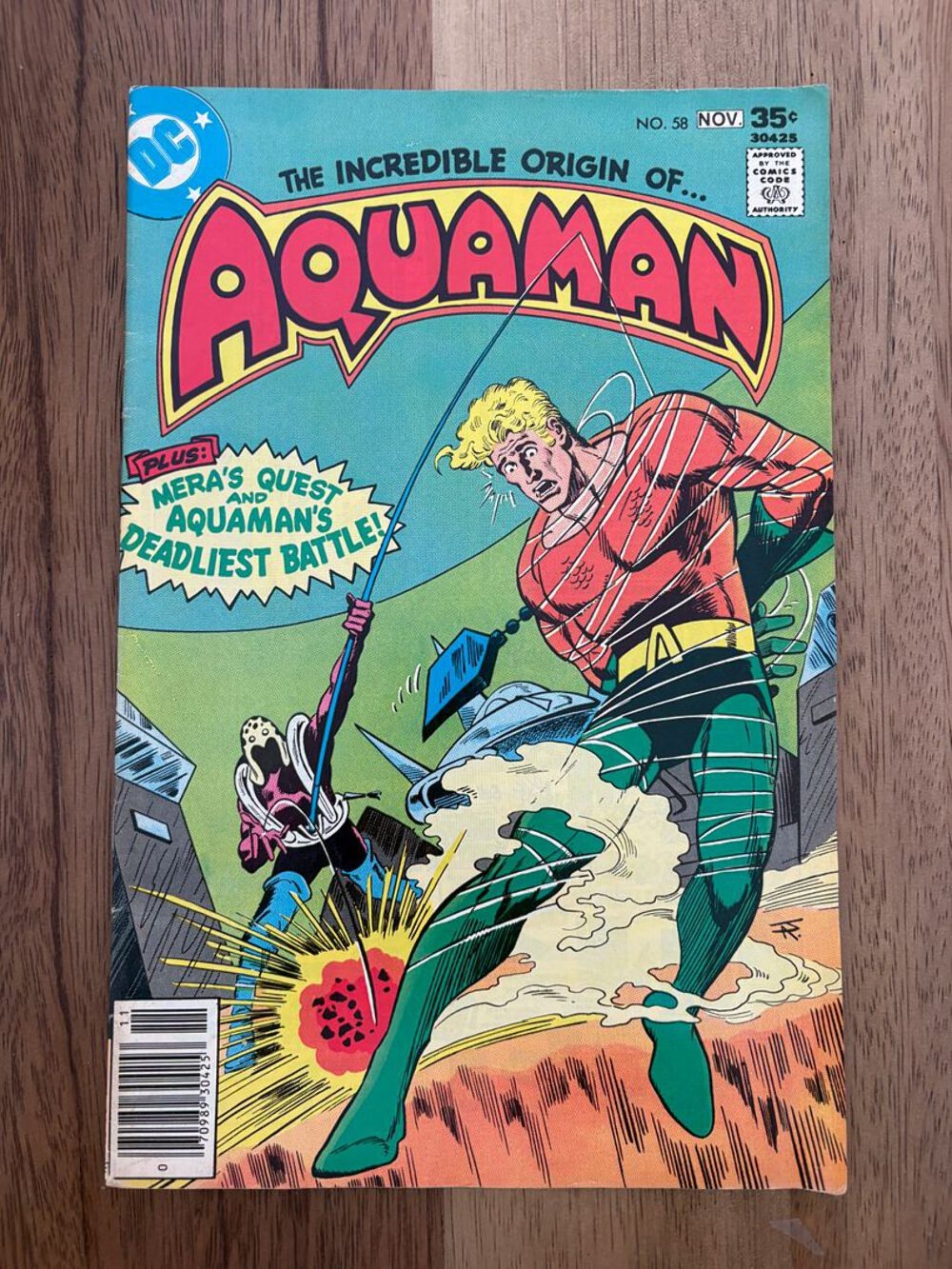 AQUAMAN #58 (DC, 1962) VG-F Jim Aparo