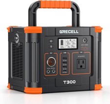 Power Station 300W Peak 600W ,288Wh Solar Generator with 60W USB-C PD Output