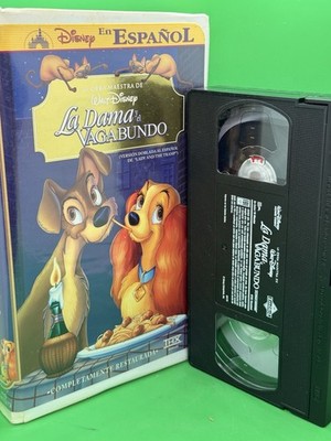 Lady and the Tramp(VHS, Spanish) Latin version ''La Dama y el Vagabundo Tested