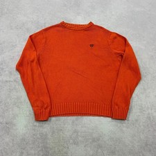 Vintage Chaps Knitted Jumper pullover chunky knit sweater with embroidered logo