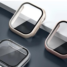 Pack Case For Apple Watch 10 9 8 7 6 5 4 SE 40mm 46mm Screen Protector Glass