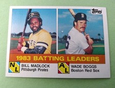 Bill Madlock (NL)/Wade Boggs (AL) 1984 Topps '83 Batting Leaders #131